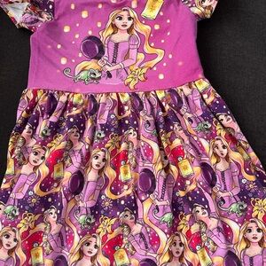 Charming Purple Character Dress for Kids